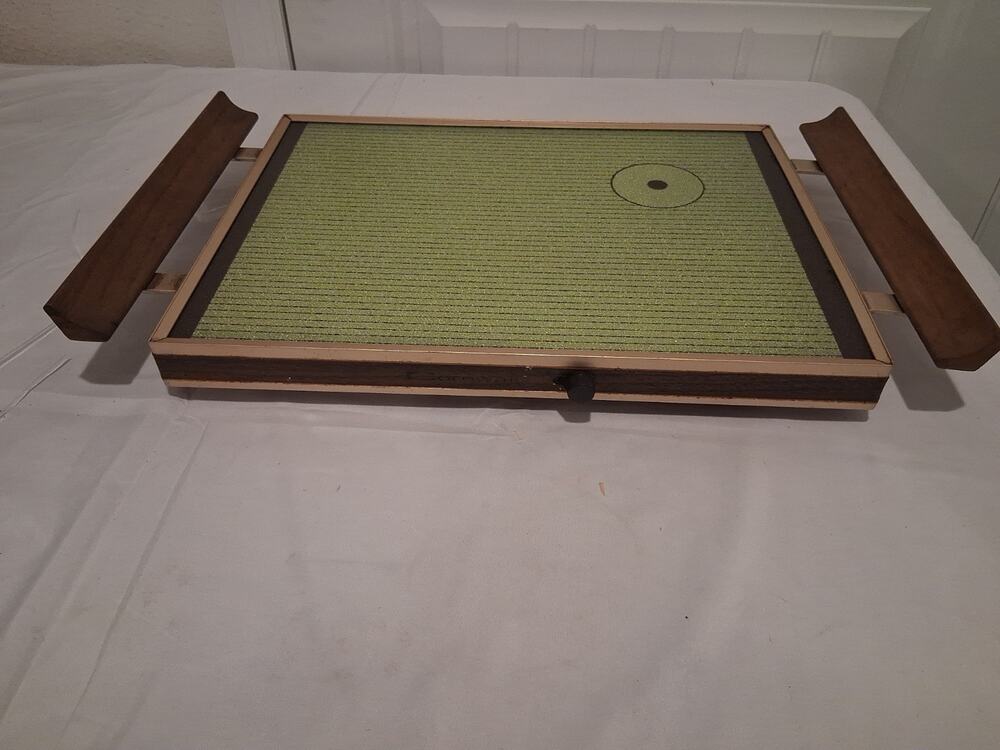 Vintage Cornwall 1341 Electric Warming Tray Avocado Green WORKS No Cord